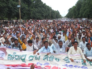  ରାଜଧାନୀରେ ଗର୍ଜିଲେ ଗାଁସାଥୀ